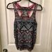 American Eagle Outfitters Tops | American Eagle Tribal Tank Top | Color: Blue/Pink | Size: M