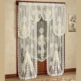 Victorian Bustle Tailored Lace Panel, 60 x 63, Ivory