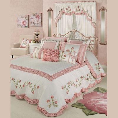 Blush Rose Grande Bedspread, Full / Double, Blush