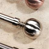Lexington Ball Rod and Finial Set, 86" to 144", Pewter