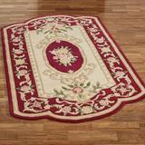 Portia Rose Rectangle Rug Ruby, 7'3" x 9'3", Ruby