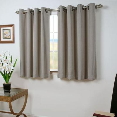 Grand Pointe Short Grommet Curtain Panel, 54 x 45, Natural