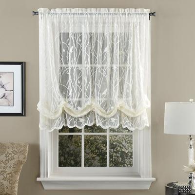 Troubadour Lace Balloon Shade 56 x 63, 56 x 63, White