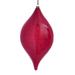 Vickerman 622438 - 11.5" Red Wood Grain Drop Christmas Tree Ornament (2 pack) (MC197403)