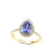 Effy 1/4 Ct. T.w. Diamond, 1.52 Ct. T.w. Tanzanite Ring In 14K Yellow Gold, 7