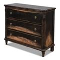 Ophelia & Co. Hickman Commode 3 Drawer Dresser Wood in Black | 37 H x 48 W x 18 D in | Wayfair 00FF37A5A6814D17A57F9A9ABB82ACE3