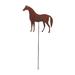 Rosalind Wheeler Cedric Horse Rusted Garden Stake Metal | 35 H x 9.75 W x 0.18 D in | Wayfair F505A76BA07C49E396316F062FF1A9BF