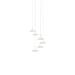 Koncept Technologies Inc Royyo 6-Light Cluster Cone LED Pendant in White | 0.9 H x 12 W x 12 D in | Wayfair RYP-C6-SW-MWG