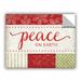 East Urban Home Peace Removable Wall Decal Vinyl in White | 36 H x 48 W in | Wayfair 3Pug133a3648p