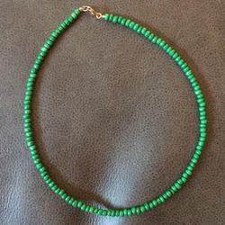 Brandy Melville Accessories | Handmade Necklace | Color: Green | Size: 14 Inches