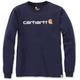 Carhartt EMEA Workwear Signature Graphic Core Logo Longsleeve ( Longsleeve ), bleu, taille 2XL