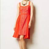 Anthropologie Dresses | Anthropologie Vessel Pleated Dress | Color: Orange/Tan | Size: 6