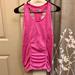 Athleta Tops | Athleta Fastest Track Pink Rouched Workout Tank Sm | Color: Pink | Size: S