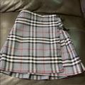 Burberry Bottoms | Burberry Nova Check Pleated Skirt Girls Size 5 | Color: Gray | Size: 5g