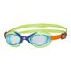 Zoggs Unisex Kinder Sonic Air Junior mit UV-Schutz und Anti-Beschlag-Schwimmbrille, Schwimmbrille, Blue/Green/Orange, 6-14 Jahre