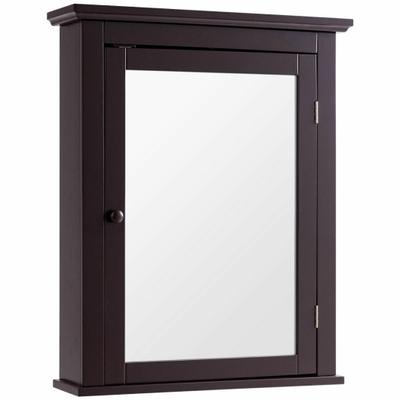 Costway Bathroom Wall Mounted Storage Mirror Medicine Cabinet