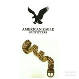 American Eagle Outfitters Accessories | American Eagle Leather Brown/Metalic Belt-Sz.S/M | Color: Brown/Gold | Size: S/M