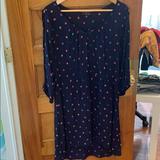 American Eagle Outfitters Dresses | American Eagle Feather Dress In Navy- Size Large | Color: Blue | Size: L