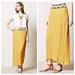 Anthropologie Skirts | Anthropologie Dear Creatures Pleated Maxi Dress Xs | Color: Black/Yellow | Size: Xs