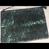 Anthropologie Bags | Anthropologie Clutch | Color: Black/Green | Size: Os