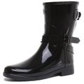 Hunter Womens Refined Adjustable Short Ankle Boots Black 5 UK