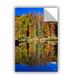 East Urban Home Autumn Reflection 3 Removable Wall Decal Vinyl in Blue/Green | 18 H x 12 W in | Wayfair 0yor138a1218p