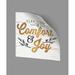 East Urban Home Comfort & Joy Removable Wall Decal Vinyl in White | 36 H x 36 W in | Wayfair 3Pug145a3636p