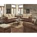 Loon Peak® Roxanne 4 Piece Sleeper Living Room Set Microfiber/Microsuede in Brown | 36 H x 84 W x 37 D in | Wayfair Living Room Sets