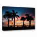 Ebern Designs 'Tropical Sunset Ii' Photographic Print on Wrapped Canvas Metal | 32 H x 48 W x 2 D in | Wayfair 015EEA77309A4D0F87D6C2330738A8E9