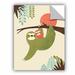 Zoomie Kids Mama Sloth Removable Wall Decal Vinyl in Green | 10 H x 8 W in | Wayfair 5jfl012a0810p