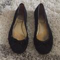 Coach Shoes | Coach Black Ballet Flats With Gold Heel | Color: Black/Gold | Size: 6