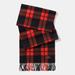 Coach Accessories | Coach Mount Plaid Scarf | Color: Black/Red | Size: Os