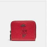 Coach Bags | Coach Minnie Mouse Small Zip Around Wallet | Color: Red | Size: Os