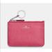 Coach Bags | Coach Key Pouch With Gusset In Crossgrain Leather | Color: Pink | Size: Os