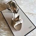 Coach Shoes | Coach Mariah Satin Champagne Sandals*Nwb | Color: Cream | Size: 6.5