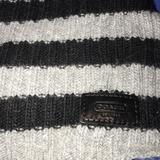 Coach Accessories | Coach Striped Scarf | Color: Black/Gray | Size: Os