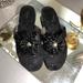 Coach Shoes | Coach Black Sandals. | Color: Black/Silver | Size: 8.B