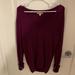 Burberry Sweaters | Burberry Brit 100% Cashmere V-Neck Sweater | Color: Purple | Size: S