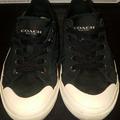 Coach Shoes | Coach Black Sneakers. Size 8b. | Color: Black/White | Size: 8