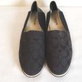 Coach Shoes | Coach Black Marvis Signature C Flats | Color: Black | Size: 7