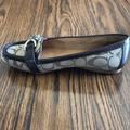 Coach Shoes | Coach Logo Loafers With Gold Buckles | Color: Brown/Tan | Size: 6