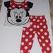 Disney Pajamas | Disney Minnie Mouse Pajamas Girls Shirt Pants Dots | Color: Red/White | Size: 18mb