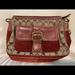 Coach Bags | Coach Vintage Leather/Signature Bag | Color: Red/Tan | Size: Os