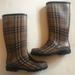 Burberry Shoes | Burberry Tan Nova Check Rainboots | Color: Tan | Size: 7