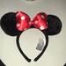 Disney Accessories | Disney Paris Minnie Mouse Ears | Color: Black/Red | Size: Osg
