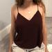 Brandy Melville Tops | Brandy Melville Maroon Tank Top | Color: Tan | Size: One Size