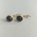 Anthropologie Jewelry | Jet Stones French Clip Earrings Closure | Color: Black/Gold | Size: Os