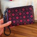 Coach Bags | Coach Leather Navy, Pink, And Purple Wristlet | Color: Pink/Purple | Size: Os