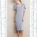 Anthropologie Dresses | Euc Saturday Sunday {Anthro} Striped Midi Dress, S | Color: Gray/White | Size: S