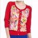 Anthropologie Sweaters | Anthropologie Monogram Painted Sweater Medium | Color: Red | Size: M